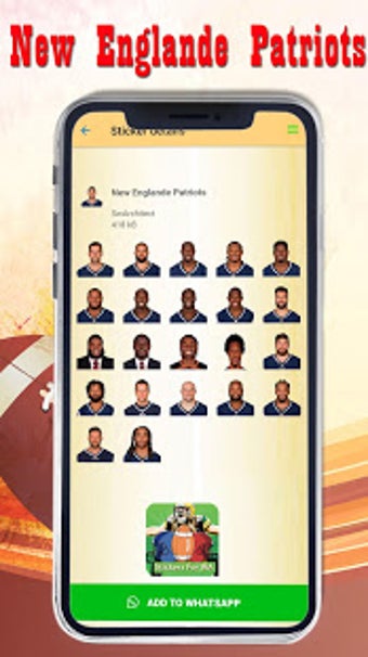 Imagen 2 para American Football Sticker…