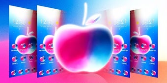 Imagen 3 para Crystal Apple Colorful Th…