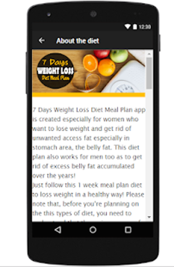 Image 1 for 7 Days Weight Loss Diet M…