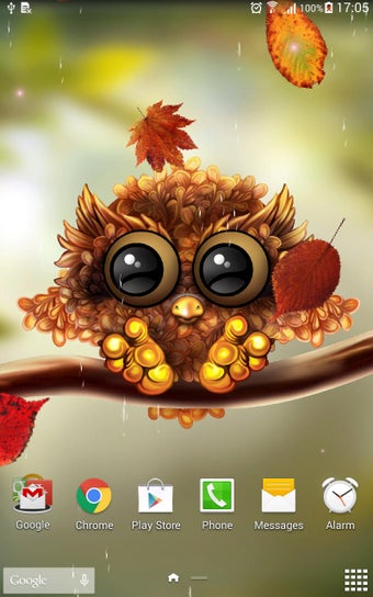 Imagen 2 para Autumn Little Owl Wallpap…