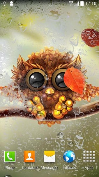 Imagen 3 para Autumn Little Owl Wallpap…
