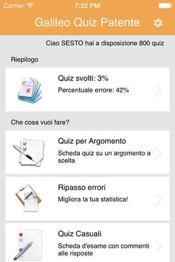 Image 0 for Galileo Quiz Patente