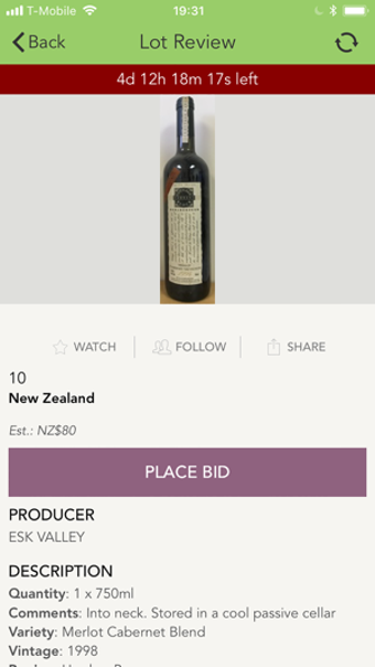 Image 1 for Fitzgerald Wine Auctions