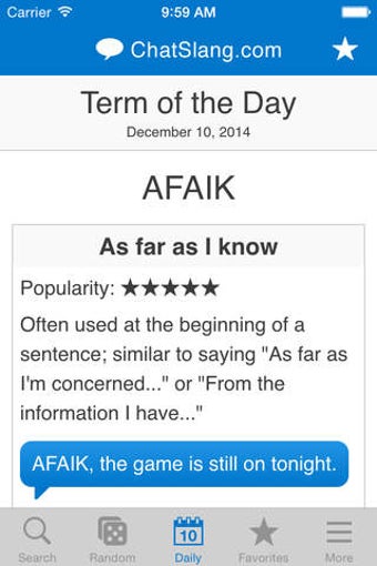 Image 0 for Chat Slang Dictionary