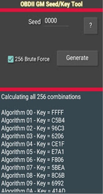 Image 0 for obd2 GM Seed Key Tool