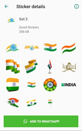 Image 0 for Indian Flag Stickers for …