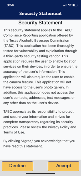 Image 0 for TABC: Compliance Reportin…