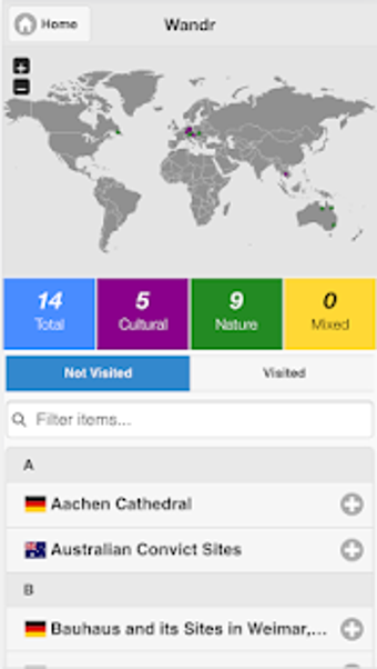 Imagen 0 para Wandr - Track Visited Cou…