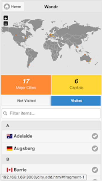Imagen 2 para Wandr - Track Visited Cou…