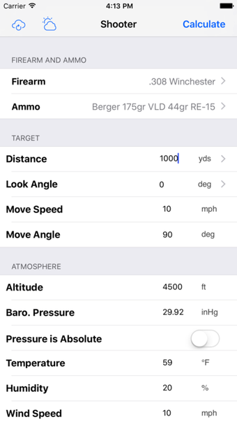 Image 0 for Shooter (Ballistics Calcu…