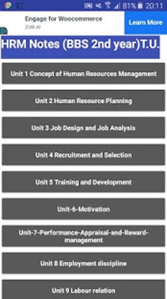 Image 1 for BBS 2nd year HRM note