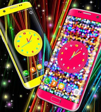 Image 3 for 3D Neon Clock Live Wallpa…