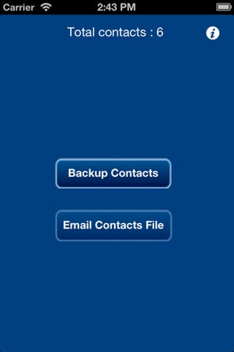 Image 0 for Backup Contacts.