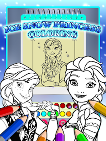 Imagen 1 para Ice Princess Coloring Pag…