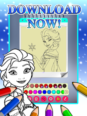 Imagen 0 para Ice Princess Coloring Pag…