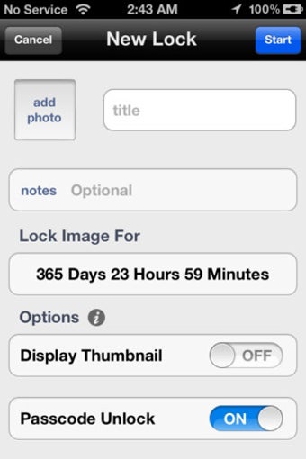 Imagen 1 para Photo Time Lock - Time De…