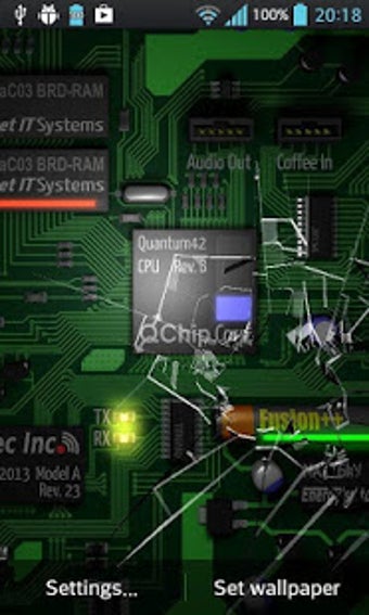Imagen 0 para Cracked Screen Gyro 3D PR…