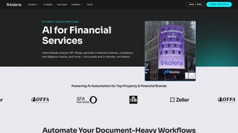 Image 0 for Kolena AI for Financial S…