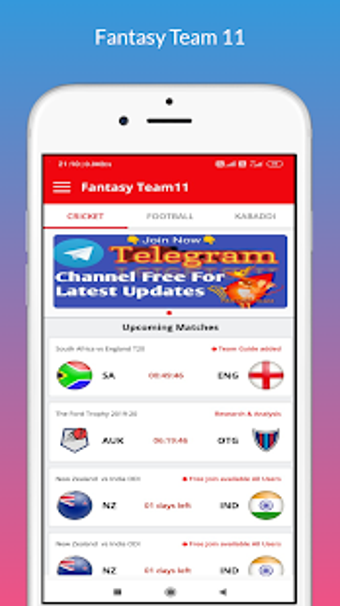 Image 3 for Fantasy11 - Teams for Dre…