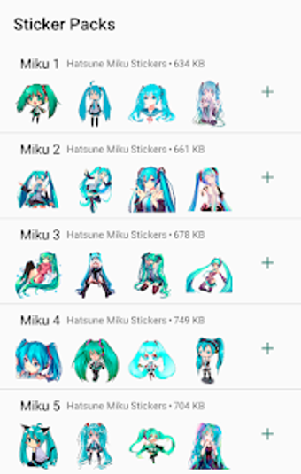 Image 1 for Hatsune Miku Stickers for…
