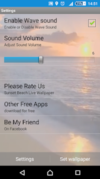 Image 0 for Sunset Beach Live Wallpap…