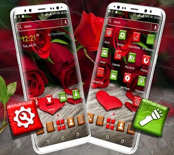 Imagen 2 para Red Rose Launcher Theme