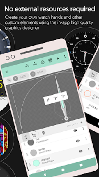 Image 3 for Watch Face - Pujie Black …
