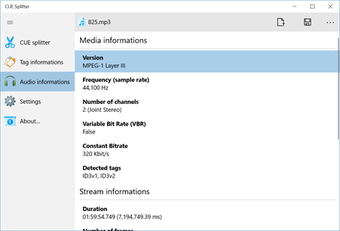 Imagen 2 para CUE Splitter for Windows …