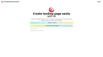 Image 0 for AI Landing Page Generator