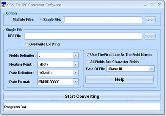 Image 0 for CSV To DBF Converter Soft…