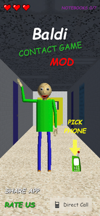 Image 1 for Scary Baldi Contact Game …