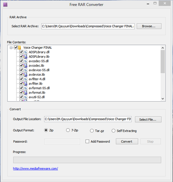 Image 0 for Free RAR Converter