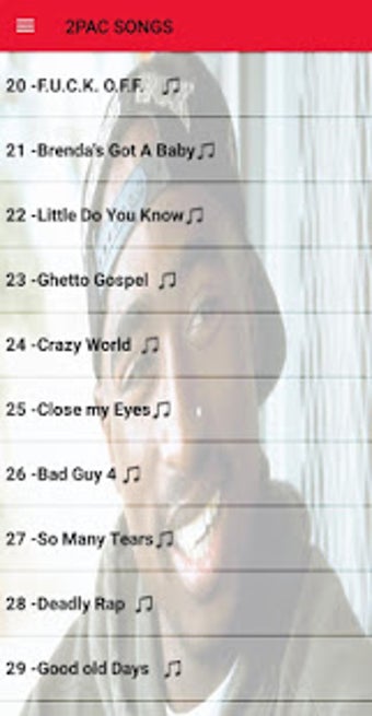 Image 0 for 2PAC SONGS