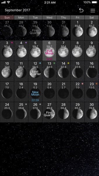 Image 2 for Simple Moon Phase Calenda…