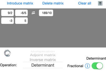 Image 0 for Matrix math calculator