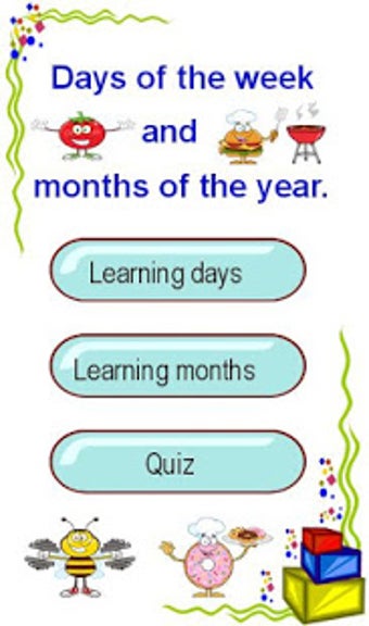 Image 2 for Learn days of week and mo…