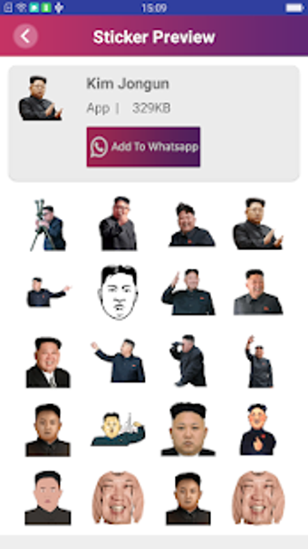 Image 3 for Kim Jong-un Stickers For …