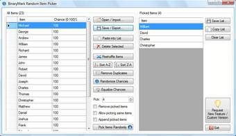 Imagen 0 para Random Item Picker