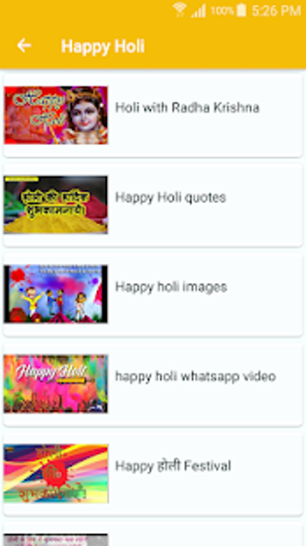 Imagen 1 para Happy Holi Video Status S…