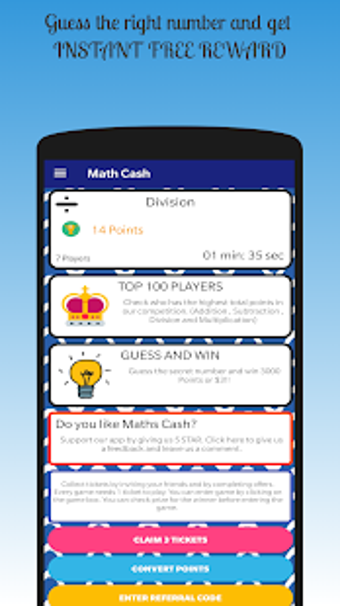 Imagen 1 para Maths Cash - Earn Paypal …
