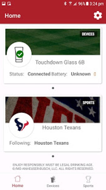 Image 1 for Budweiser Sports App