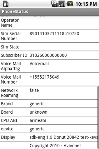 Image 0 for Phone Status