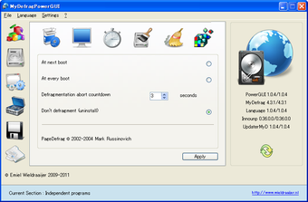 Imagen 2 para MyDefragPowerGUI