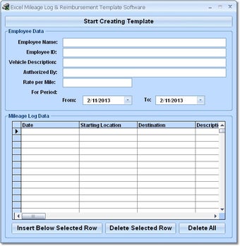 Image 0 for Excel Mileage Log & Reimb…