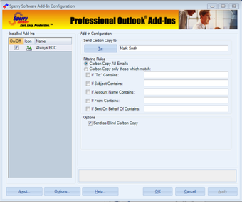 Image 0 for Always BCC for Outlook 20…