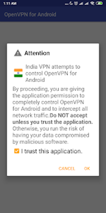 Image 1 for India VPN - Plugin for Op…