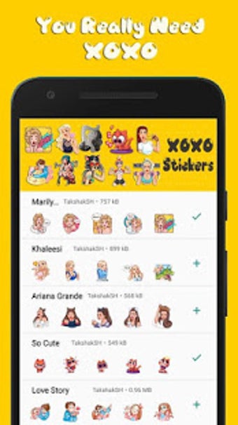 Imagen 0 para XOXO Stickers for Whatsap…