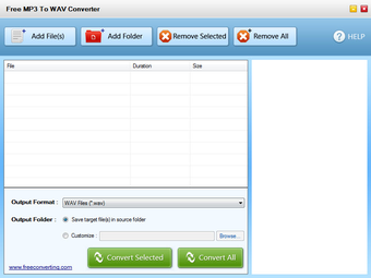Image 0 for Free MP3 to WAV Converter