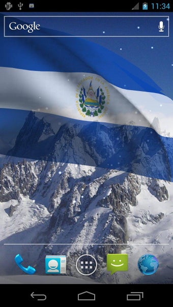 Imagen 1 para 3D El Salvador Flag LWP