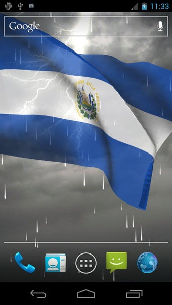 Imagen 2 para 3D El Salvador Flag LWP